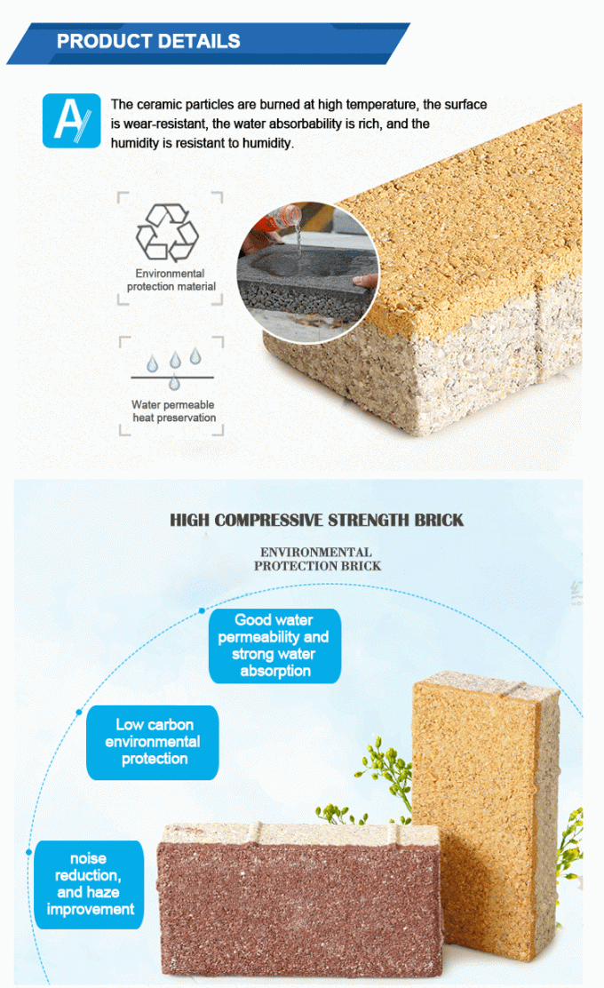 Multi Color Permeable Paving Materials Eco - Friendly Wear Resistant