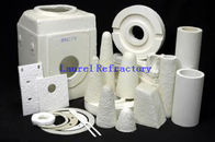 Small Furnaces Ceramic Fiber Refractory Formed Shapes , Foundry Riser Sleeves