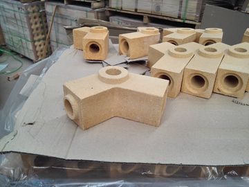 Special Shape Bottom Pour Runner Bricks For Ingot Steel Casting Industry / Fireclay Refractories