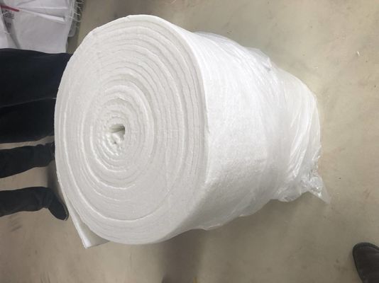 White Fireproof Refractory Insulation Ceramic Fiber Blanket For Tunnel